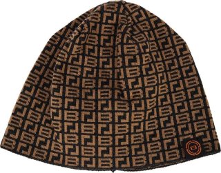 Шапка Brain с патерном black/brown