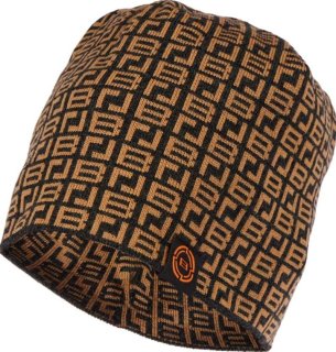 Шапка Brain с патерном black/brown