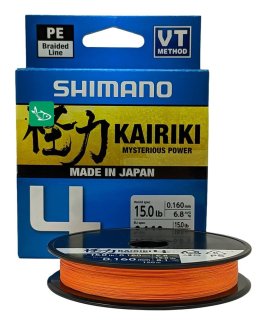 Шнур Shimano Kairiki 4 PE (Hi-Vis Orange) 300м