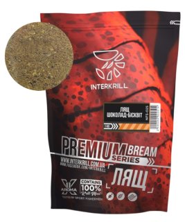 Прикормка Interkrill Premium 1кг Лещ-Шоколад-Бисквит