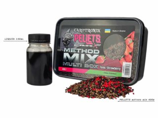 Пеллетс Carptronik Method Mix Multi Box - Tuna/Strawberry (тунець/полуниця) 400г