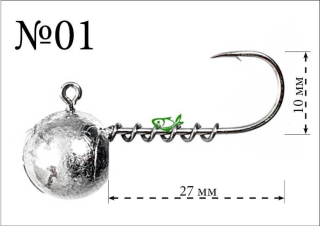 Джиг головка DS Micro 90° - №01 5,0г (5шт/уп)