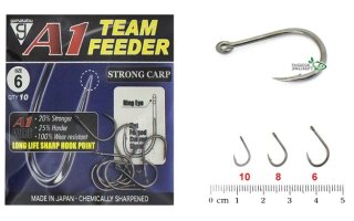Гачки Gamakatsu A1 Team Feeder Strong Carp - №08 (10шт/уп)