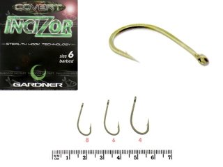 Гачки Gardner Covert Incizor Hooks size 8