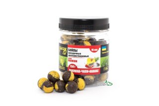 Бойлы Grandcarp Premium насадочные долгорастворимые Ракушка-Чили-Ананас 16мм 150г