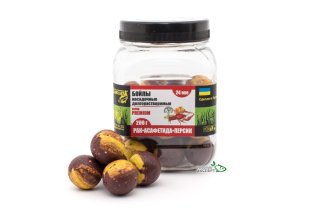 Бойли Grandcarp Premium насадні довгорозчинні Рак-Асафетида-Персик 24мм 200г