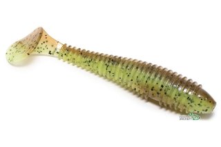 Силикон Keitech Swing Impact FAT 2,8" - 401 Green Pumpkin/Chartreuse