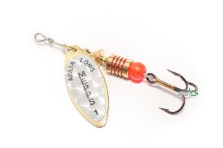 Блесна Mepps Aglia Long Rainbo №1 / 4,5г золото