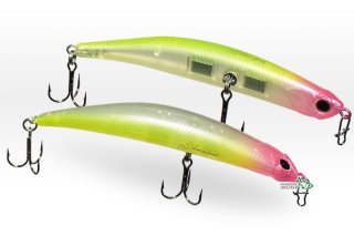 Воблер O.S.P Bent Minnow 86F 5,9г - P74 Pink Head/Chart