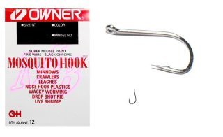Гачки Owner 5177 Mosquito Hook Black Chrome
