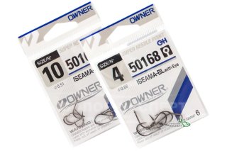 Гачки Owner 50168 Iseama-BL with eye size 04