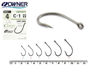 Гачки Owner C-1 Carp Liner №01