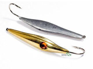 Блесна вертикальная G.Stream Уловистая 1-КТ с камнем, золото