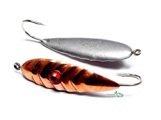 Блесна вертикальная G.Stream Волнистая 1-КТ с камнем, медь