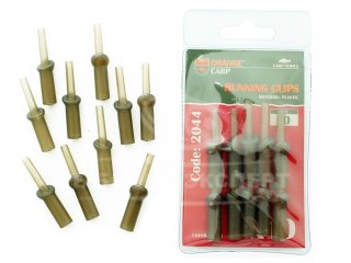 Кліпса Orange для ковзного монтажу, пластик, хакі 10шт