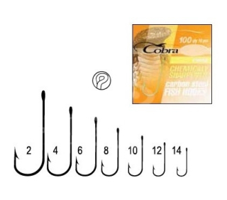Гачки Cobra Round C100N size 08 (10шт/уп)