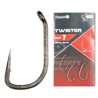 Крючки Nash Pinpoint Twister Size 6 Micro Barb