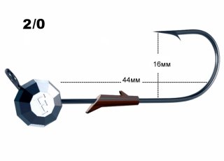 Джиг-головка Fanatik Заноза №2/0 11г (2шт/уп)