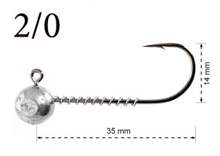 Джиг-головка Kalipso №2/0 4,0г