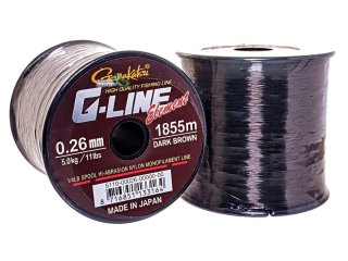 Леска Gamakatsu G-Line Element Dark Brown 0,26мм 1855м
