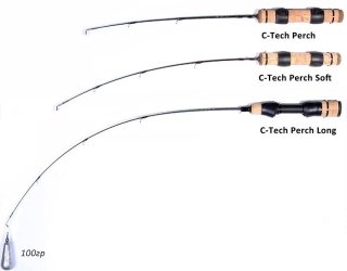 Удочка зимняя Lucky John C-Tech Perch Long 62см графит LJ111-01