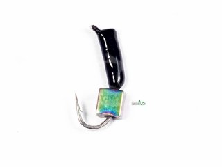 Мормышка True Weight Гвоздекубик 1,5мм черная/кубик хамелеон 0,45г