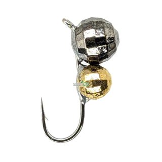Мормышка WS Муравей, грань, ушко 4,0x3,0мм черный/золото