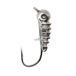 Мормышка WS Гусеница L 0,63г серебро