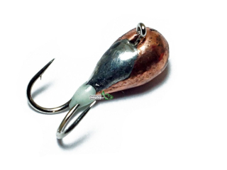 Блешня Riga Коза крапля з вушком 4,0мм мідь