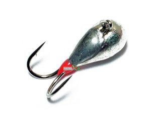 Блешня Riga Коза крапля з вушкам 3,0мм срібло