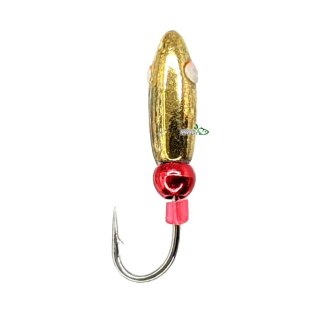 Мормышка WS Овсинка, кембрик 3,0мм золото