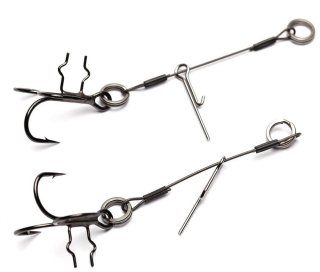 Монтаж для силикона Savage Gear Carbon49 T-Treble Spike Stingers #2/0 11,5см, 2шт