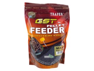 Пеллетс Traper GST Feeder Protein Fish 2мм 500г - Maxi Black
