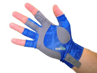 Рукавички Kosadaka Ice Silk Sunblock "OCEAN BLUE" UV захист, сині