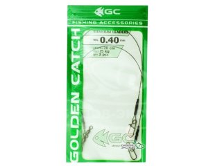 Повідець Golden Catch Titanium Leaders 20см 0,40мм 15кг (2шт/уп)