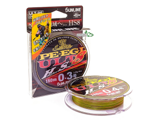 Шнур Sunline PE EGI ULT HS8 180м #0.5/0,117мм 3,9 кг