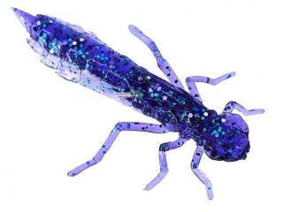Силікон Fishup Dragonfly 0,75" 060 - Dark Violet/Peacock-Silver