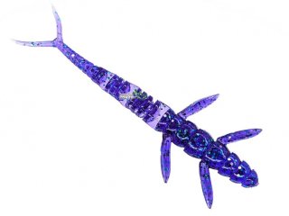 Силикон Fishup Flit 4,0" 060 - Dark Violet/Peacock & Silver (7шт/уп)