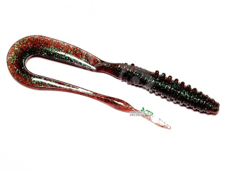 Силикон Keitech Mad Wag Slim 4,5" - 302 Plum Green Flake