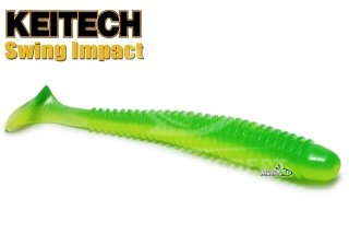 Силикон Keitech Swing Impact 4,0" - ea#11 Lime Chartreuse Glow