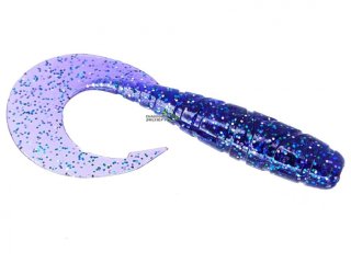 Силікон Fishup Mighty Grub 3,5" 060 - Dark Violet/Peacock-Silver