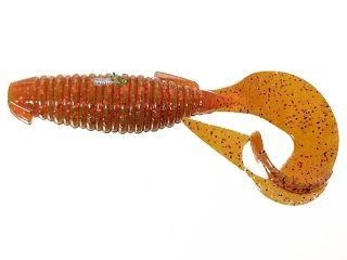 Силікон Keitech Flapper Grub 4,0" - pal#07 Motoroil/Red Flake