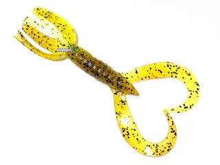 Силикон Keitech Little Spider 3,0" - 401 Green Pumpkin Pepper/Chartreuse