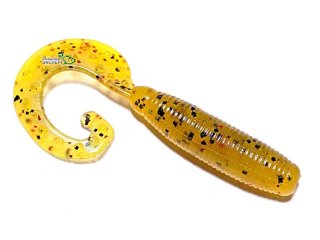 Силикон Reins Fat G-Tail Grub 3,0" - B09 Smoke Mustard (10шт/уп)