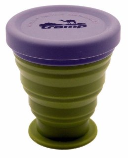 Стакан складний Tramp силіконовий з кришкою 200мл green (TRC-126-green)