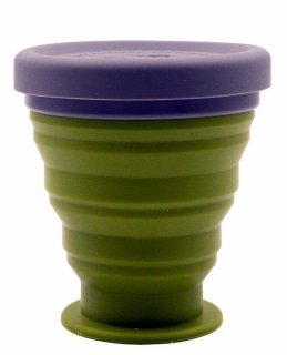 Стакан складний Tramp силіконовий з кришкою 200мл green (TRC-126-green)