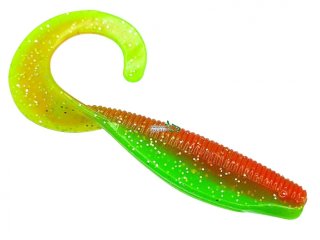 Силикон плавающий Z-Man Streakz Curly Tailz 4,0" Nuked Chicken Glow