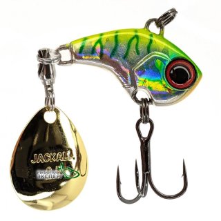 Тейл-спиннер Jackall Deracoup 7,0г HL Chartreuse Back Tiger