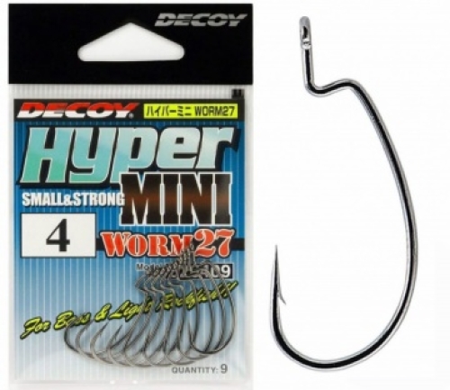Крючки Decoy Worm 27 Hyper Mini №02 (9шт/уп)