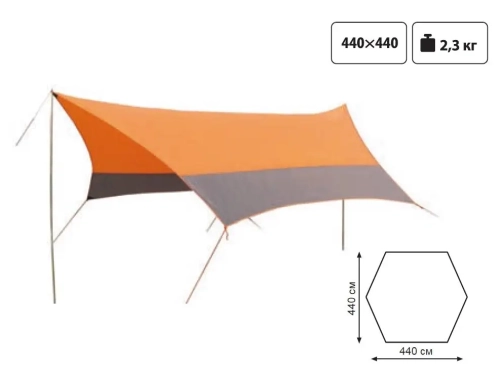 Тент зі стійками Tramp Lite Tent orange (TLT-011)